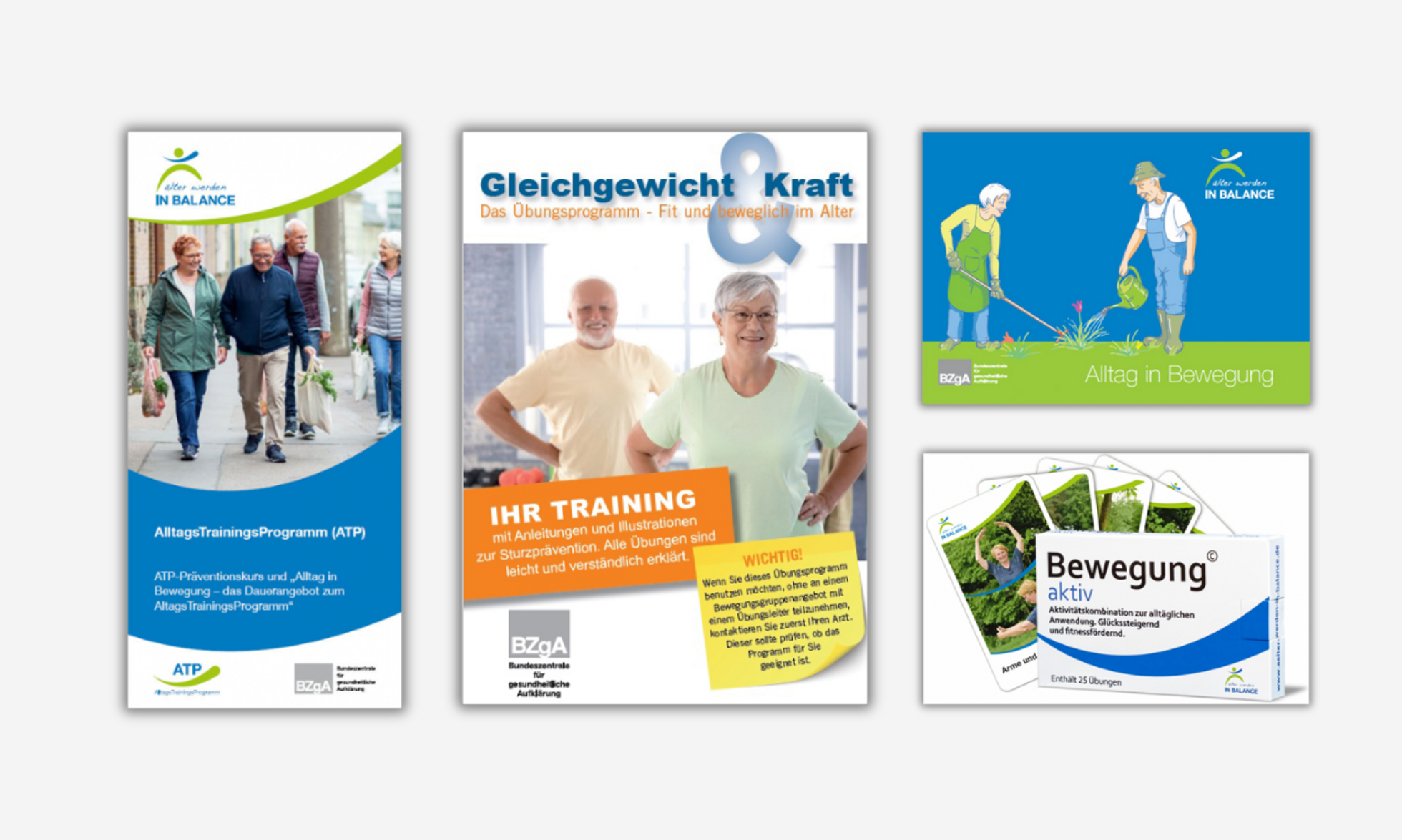 Cover von Materialien zu Bewegung im Alter