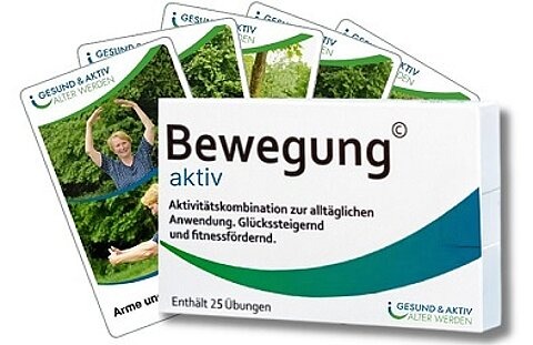 Ansicht Schachtel und Karten der Bewegungspackung